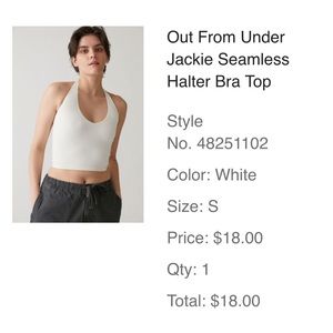 Halter crop top / bra